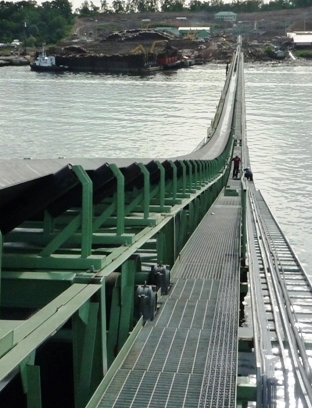 River Barge Loading Conveyor