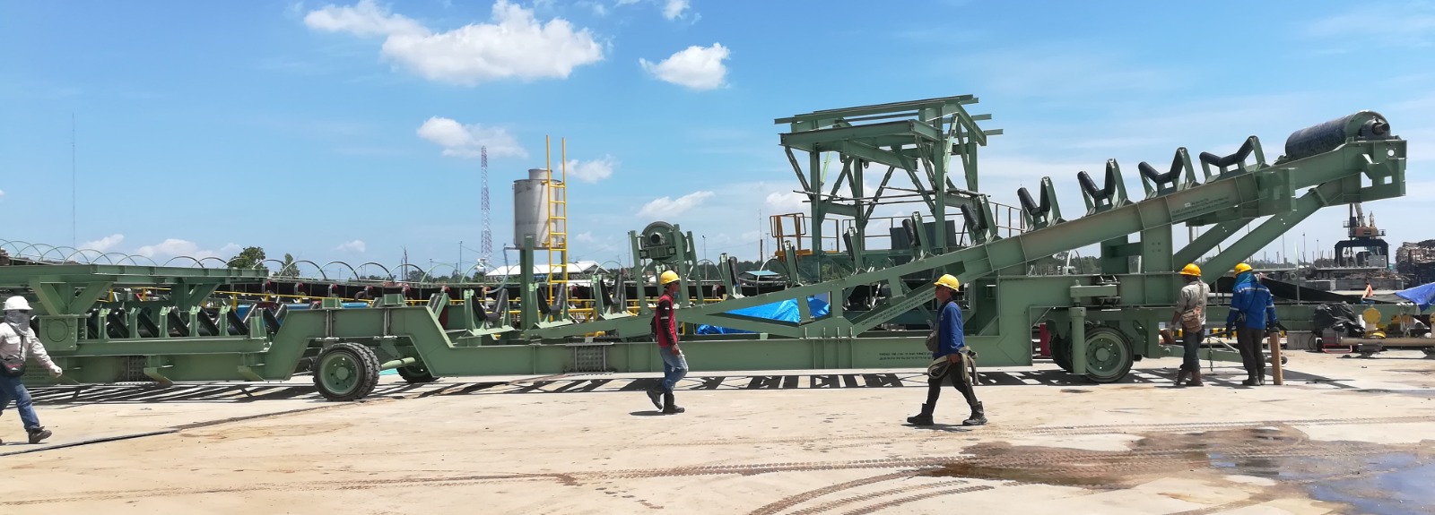 Mobile Radial Stacker Conveyor